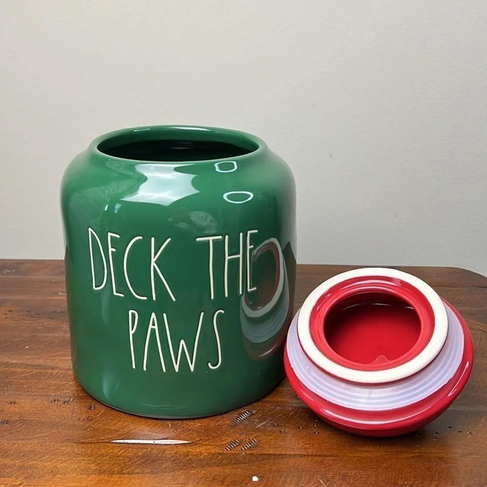 Rae Dunn • Deck the Paws Canister